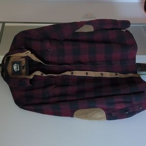 Roots Plaid Flannel Cotton Shirt